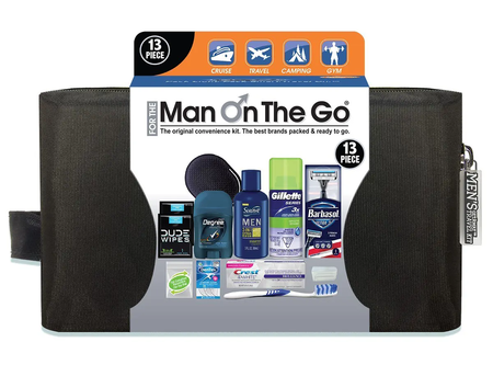 Men's Foil Bag 11 pc Travel Kit